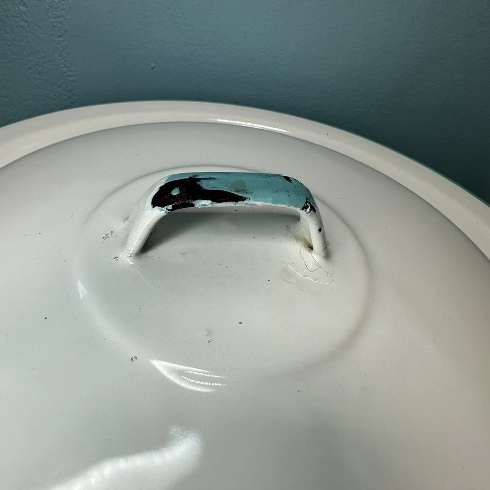 White Enamel Stock Pot 9